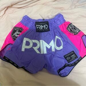 Primo Purple and Pink Muay Thai shorts